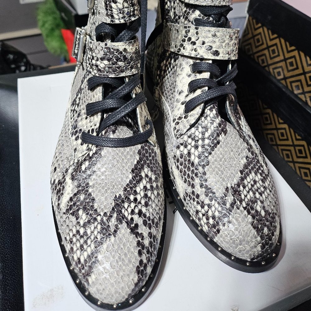 Ted Baker black and white leather